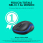 Logitech M185 Mouse Wireless, 2,4 GHz con Mini Ricevitore USB, Durata Batteria di 12 Mesi, Tracciamento Ottico 1000 DPI,