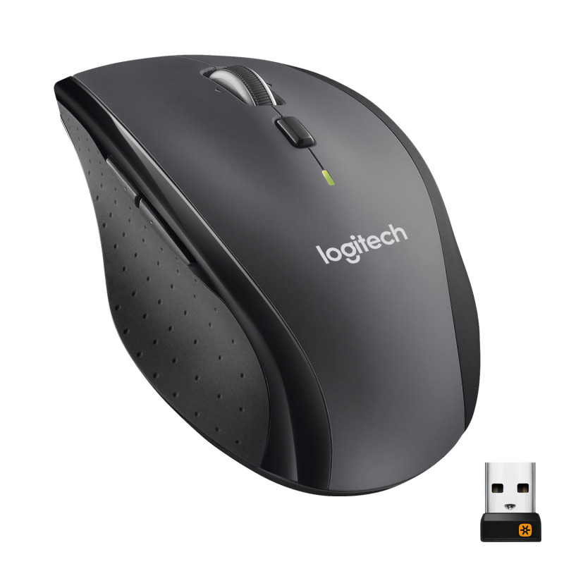 Logitech M705 Marathon Mouse Wireless, Ricevitore USB Unifying 2,4 GHz, 1000 DPI, 5 Pulsanti Programmabili, Durata Batteria di