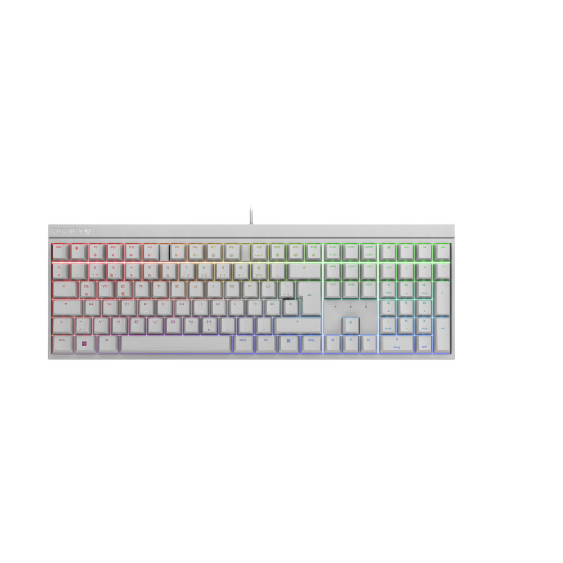 CHERRY MX 2.0S RGB tastiera Gaming USB QWERTZ Tedesco Bianco