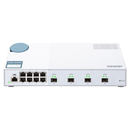 QNAP QSW-M408S switch di rete Gestito L2 Gigabit Ethernet (10/100/1000) Bianco