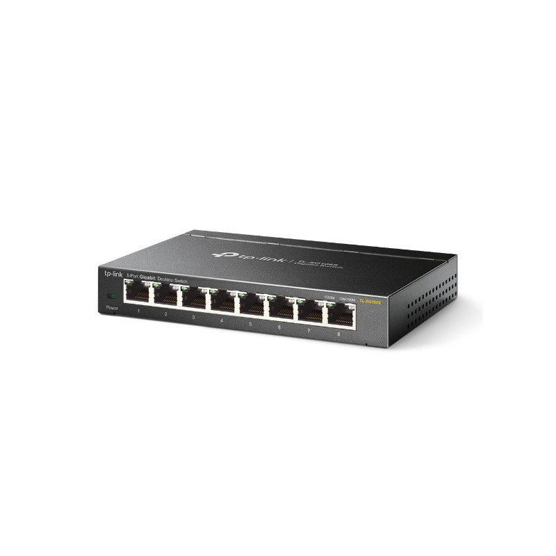 TP-Link TL-SG108S Non gestito Gigabit Ethernet (10/100/1000) Nero