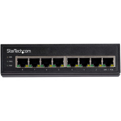 StarTech.com Switch Ethernet 8 porte industriale - Power over Ethernet switch di rete Gigabit 30W - Commutatore di reta lan Gb