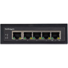 StarTech.com Switch Ethernet 5 porte industriale - Power over Ethernet switch di rete Gigabit 30W - Commutatore di reta lan Gb