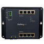 StarTech.com Switch Ethernet Gigabit a 8 porte PoE+ con 2 connessioni SFP - Gestito - Montabile a Parete con accesso frontale