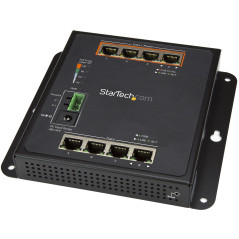 StarTech.com Switch industriale a 8 porte Gigabit PoE - 4 x PoE+ 30W - Power Over Ethernet - Switch gestito GbE Layer L2 in