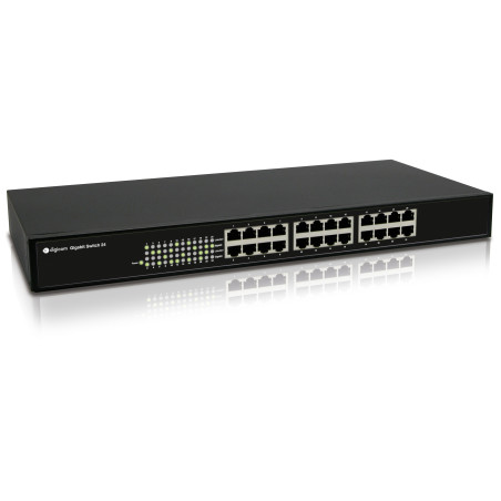 Digicom SWG24-T02 Non gestito Gigabit Ethernet (10 100 1000) 1U Nero