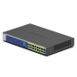 NETGEAR GS516PP Non gestito Gigabit Ethernet (10/100/1000) Supporto Power over Ethernet (PoE) Blu, Grigio