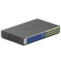 NETGEAR GS516PP Non gestito Gigabit Ethernet (10/100/1000) Supporto Power over Ethernet (PoE) Blu, Grigio