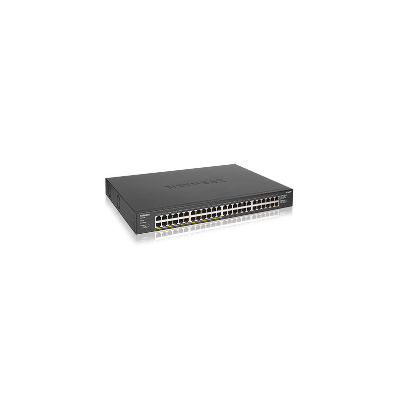 NETGEAR GS348PP Non gestito Gigabit Ethernet (10/100/1000) Supporto Power over Ethernet (PoE) Nero