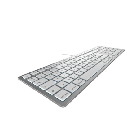 CHERRY KC 6000C FOR MAC tastiera Universale USB AZERTY Francese Argento