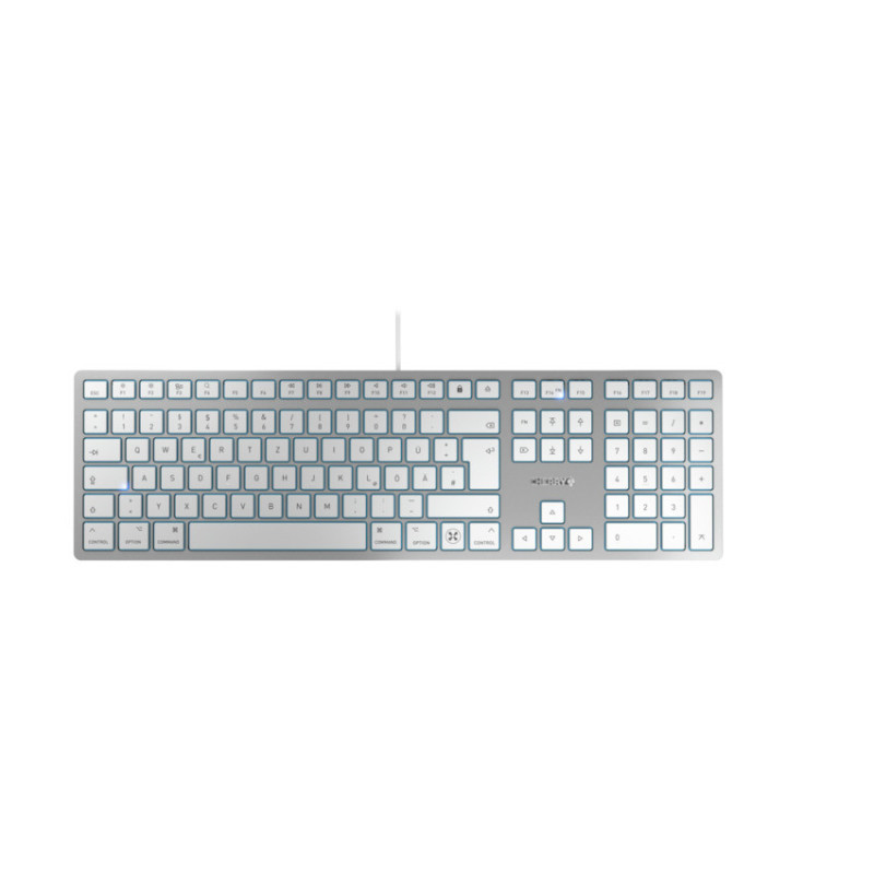 CHERRY KC 6000C FOR MAC tastiera Universale USB QWERTZ Tedesco Argento