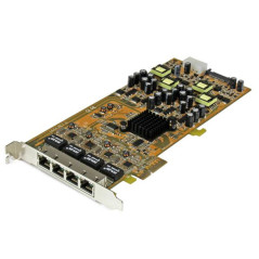 StarTech.com Scheda di rete PCIe Gigabit Power over Ethernet a 4 porte - Adattatore PCI express PSE   POE - NIC