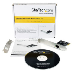 StarTech.com Scheda di Rete Ethernet PCI express x4 ad 1 porta da 10Gb - Adattatore PCIe NIC Gigabit Ethernet a doppio profilo