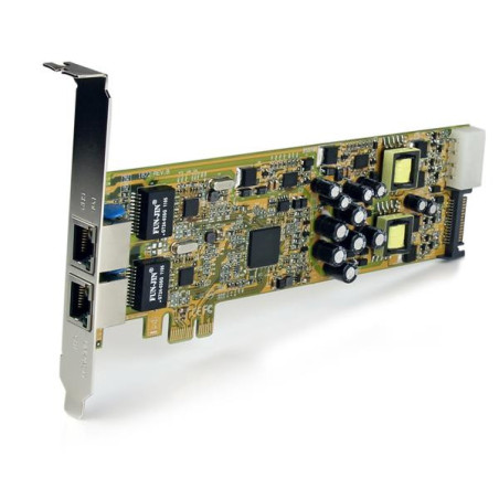 StarTech.com Adattatore scheda di rete PCIe Ethernet Gigabit PCI Express a due porte - PoE/PSE