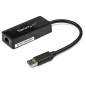 StarTech.com Adattatore USB 3.0 a Ethernet Gigabit (RJ45) - Scheda di rete NIC esterna con porta USB integrata - Nero