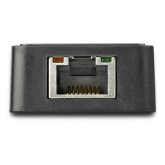 StarTech.com Adattatore USB 3.0 a Ethernet Gigabit (RJ45) - Scheda di rete NIC esterna con porta USB integrata - Nero