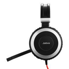 Jabra Evolve 80 UC Stereo Auricolare Cablato A Padiglione Ufficio Nero