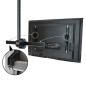 StarTech.com Supporto a soffitto per TV - Staffa per TV con asta telescopica corta egolabile - Inclinabile / girevole - Staffa