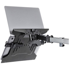 StarTech.com LAPTOP-ARM-TRAY supporto per laptop Braccio per computer portatile Nero