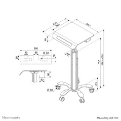 Neomounts La medico portatile carrello