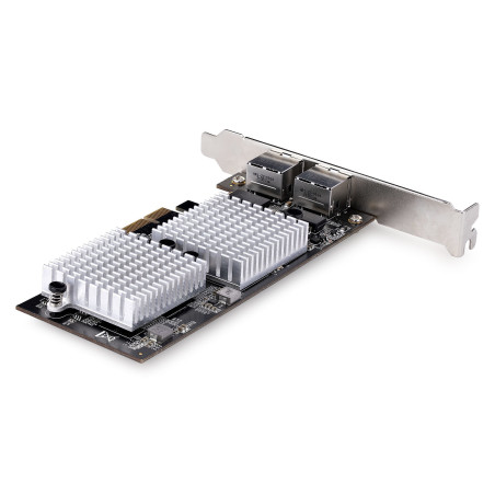 StarTech.com Scheda di Rete PCIe 10GbE a 2 Porte - Scheda di Espansione Ethernet Gigabit per PC/Server, Adattatore di Rete PCI