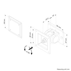 Neomounts Supporto per barra portastrumenti per monitor