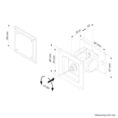 Neomounts Supporto per barra portastrumenti per monitor