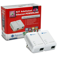 Digicom PL502E-A02 500 Mbit s Collegamento ethernet LAN Bianco 2 pz