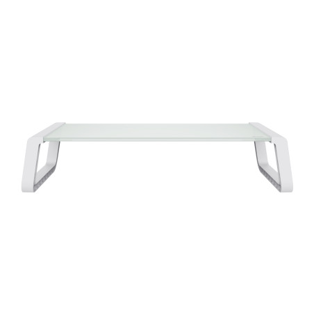 Trust 25351 supporto da tavolo per Tv a schermo piatto Scrivania Trasparente, Bianco