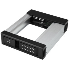 StarTech.com Modulo Hot Swap per Disco Rigido da 5,25" a 3,25" - per Dischi SATA SAS da 3,5" - Trayless - Allumunio