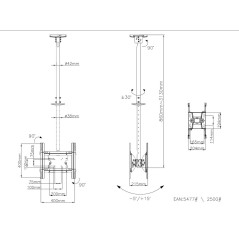 Multibrackets 5477 Supporto per display espositivi 139,7 cm (55") Nero