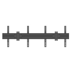 Multibrackets 4009 Supporto per display espositivi 165,1 cm (65") Nero