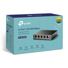 TP-Link TL-SF1005P Non gestito Fast Ethernet (10 100) Supporto Power over Ethernet (PoE) Nero