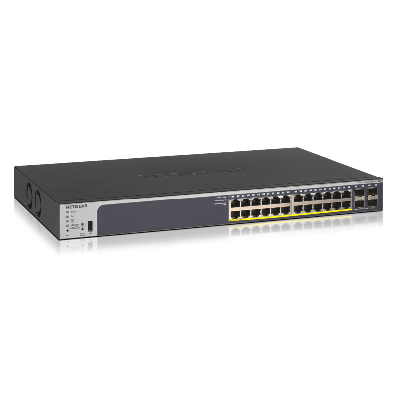 NETGEAR GS728TP Gestito L2/L3/L4 Gigabit Ethernet (10/100/1000) Supporto Power over Ethernet (PoE) 1U Nero