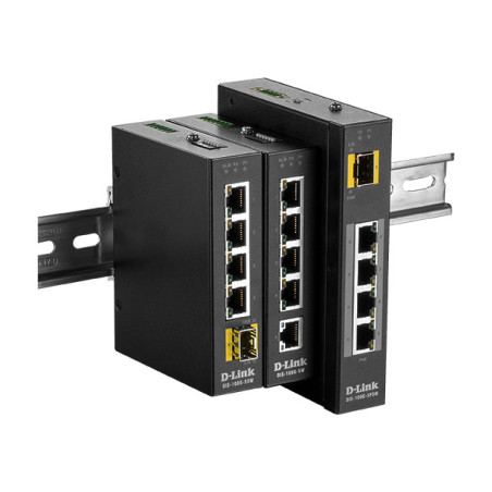 D-Link DIS‑100G‑5PSW Non gestito L2 Gigabit Ethernet (10/100/1000) Supporto Power over Ethernet (PoE) Nero