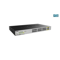 D-Link DGS-1026MP switch di rete Non gestito Gigabit Ethernet (10 100 1000) Supporto Power over Ethernet (PoE) Nero, Grigio