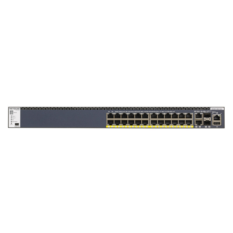 NETGEAR M4300-28G-PoE+ Gestito L2/L3/L4 10G Ethernet (100/1000/10000) Supporto Power over Ethernet (PoE) 1U Nero