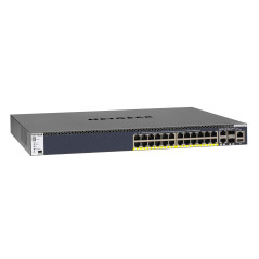 NETGEAR M4300-28G-PoE+ Gestito L2 L3 L4 10G Ethernet (100 1000 10000) Supporto Power over Ethernet (PoE) 1U Nero