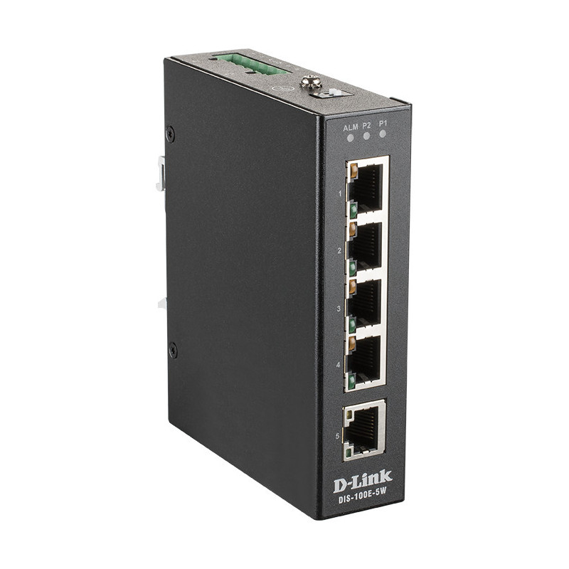 D-Link DIS-100E-5W switch di rete Non gestito L2 Fast Ethernet (10/100) Nero