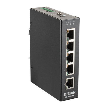 D-Link DIS-100E-5W switch di rete Non gestito L2 Fast Ethernet (10 100) Nero