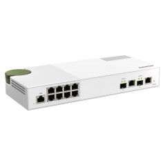 QNAP QSW-M2108-2C switch di rete Gestito L2 2.5G Ethernet (100 1000 2500) Grigio, Bianco