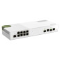 QNAP QSW-M2108-2C switch di rete Gestito L2 2.5G Ethernet (100/1000/2500) Grigio, Bianco