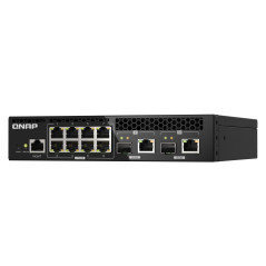 QNAP QSW-M2108R-2C switch di rete Gestito L2 2.5G Ethernet (100 1000 2500) Supporto Power over Ethernet (PoE) Nero