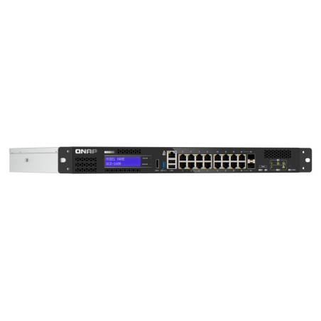 QNAP QGD-1600 Gestito Gigabit Ethernet (10/100/1000) 1U Nero, Grigio