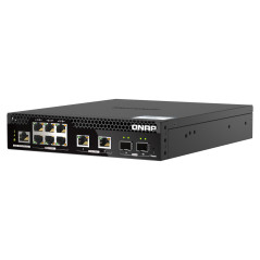 QNAP QSW-M2106PR-2S2T switch di rete Gestito L2 10G Ethernet (100 1000 10000) Supporto Power over Ethernet (PoE) 1U Nero