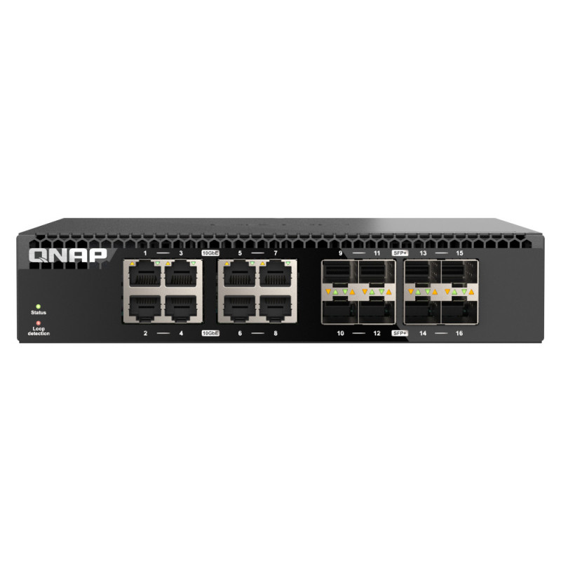 QNAP QSW-3216R-8S8T switch di rete Non gestito L2 10G Ethernet (100/1000/10000) Nero