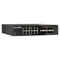 QNAP QSW-3216R-8S8T switch di rete Non gestito L2 10G Ethernet (100 1000 10000) Nero