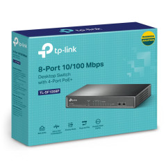 TP-Link TL-SF1008P Non gestito Fast Ethernet (10 100) Supporto Power over Ethernet (PoE) Nero