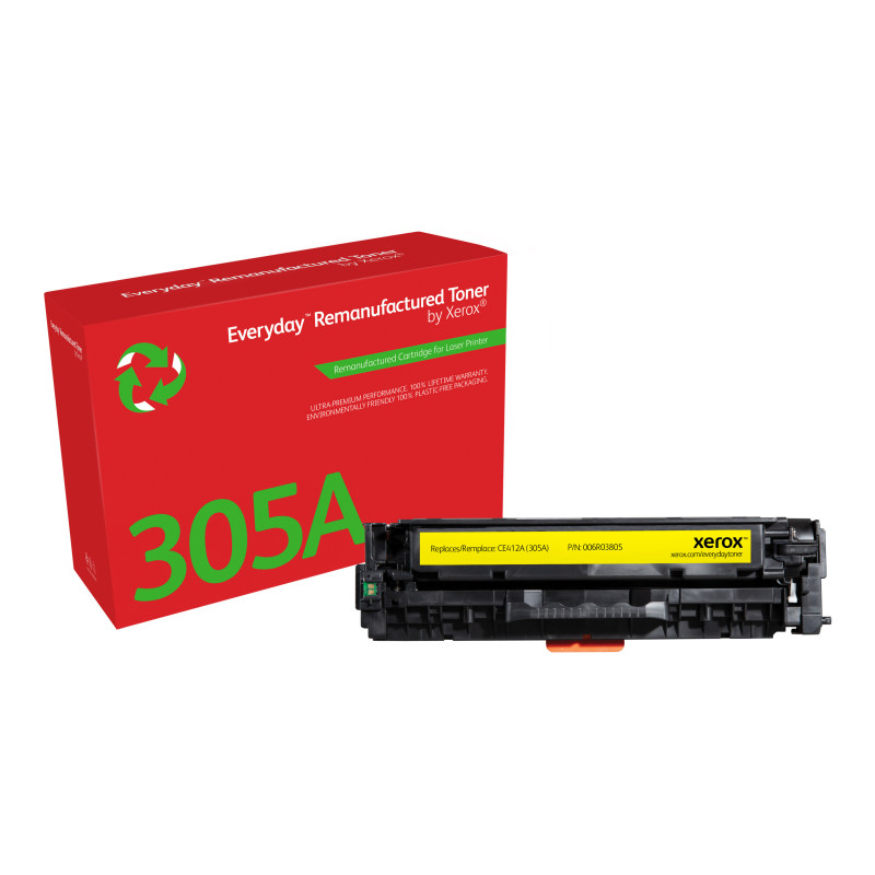 Everyday Toner ™ di Xerox Giallo compatibile con HP 305A (CE412A), Capacità standard