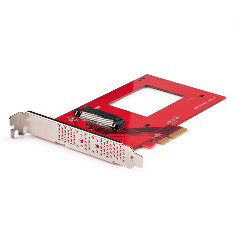 StarTech.com Scheda adattatore da U.3 a PCIe, adattatore PCIe 4.0 x4 per SSD U.3 NVMe da 2,5", scheda aggiuntiva PCI Express